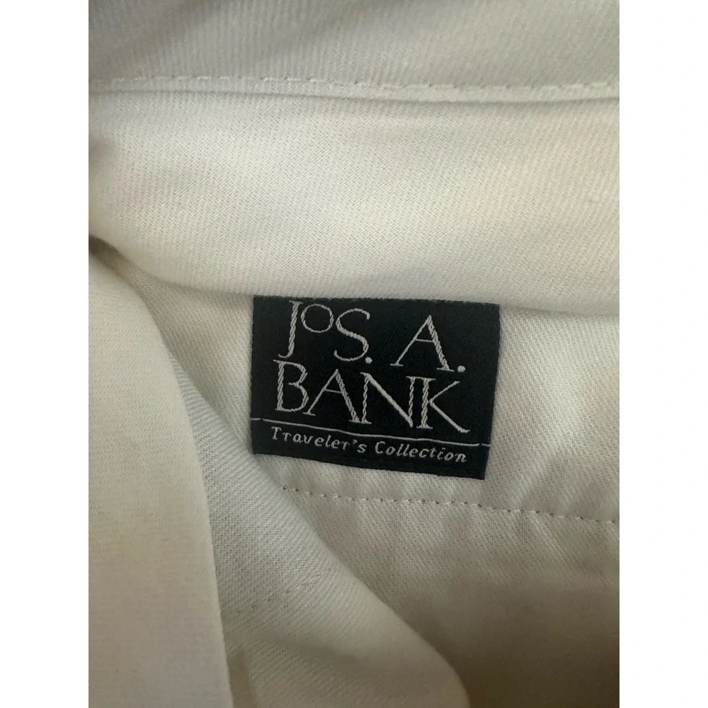 Jos A Bank Travelers Collection‎ 100% Linen Dress Pants 34x29 Tan Pleated Cuffed